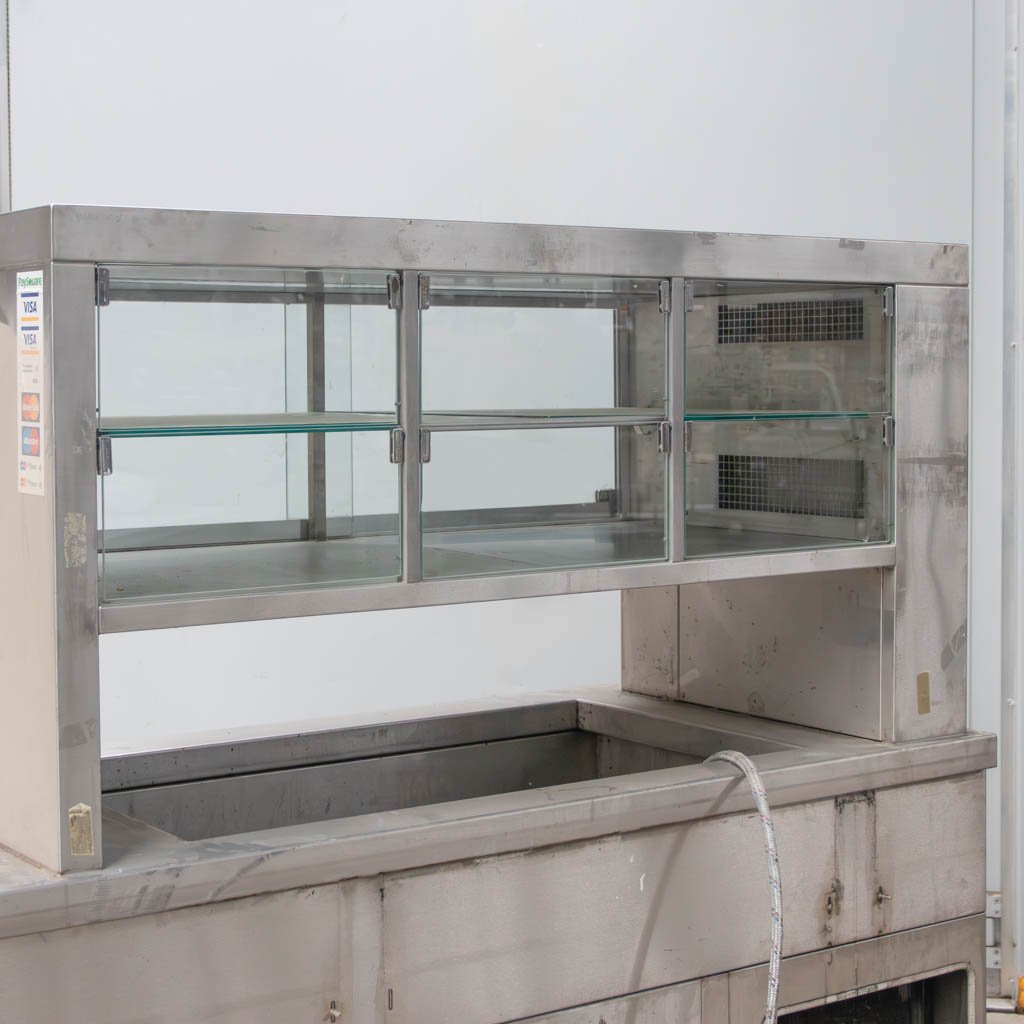 Mega-M vetrina refrigerata 215x70x155 cm vetro