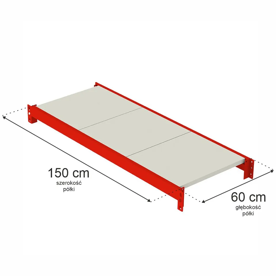 Mega-M Fortis ripiano 150x60 cm portata 450 kg