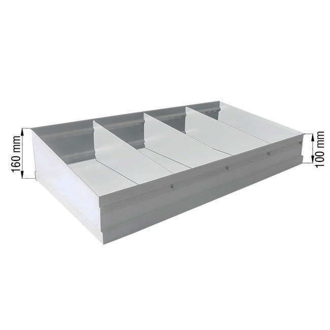Agosistem Etermet Coppia Sponde Ripiano 80 cm Zincata