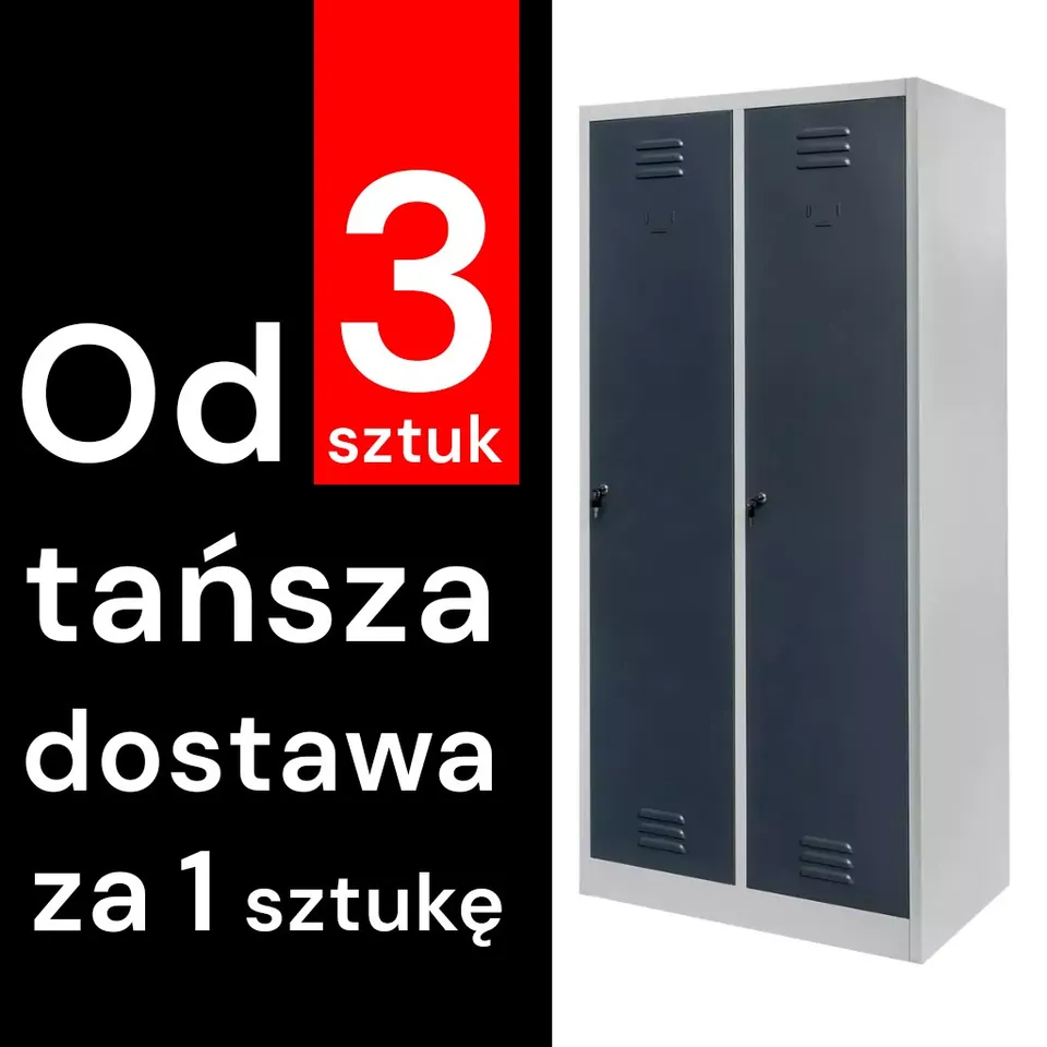 Mega-M S-80 80 cm armadio spogliatoio 2 ante grigio