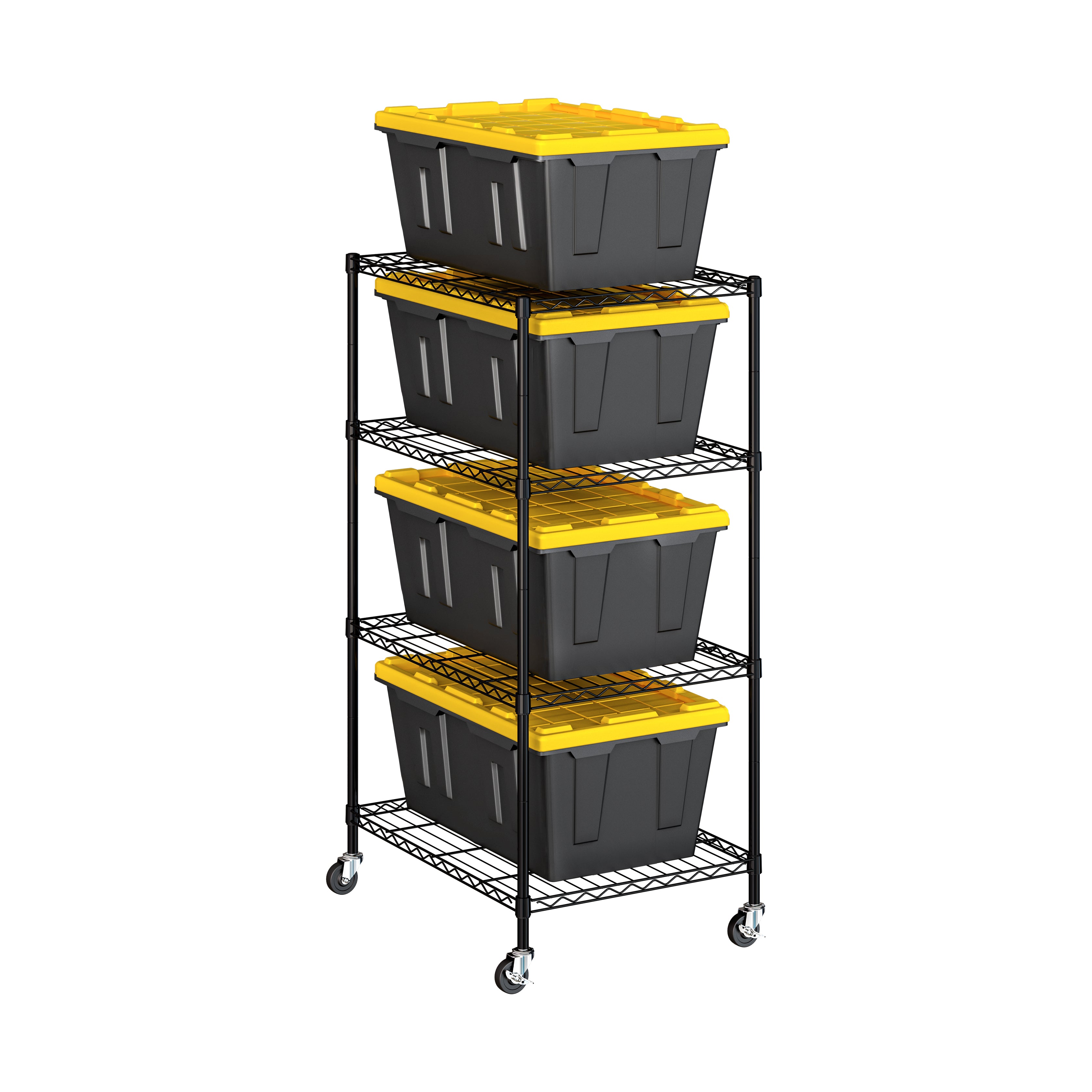 Seville Classics UltraDurable scaffale metallo 4 ripiani 63x84 cm
