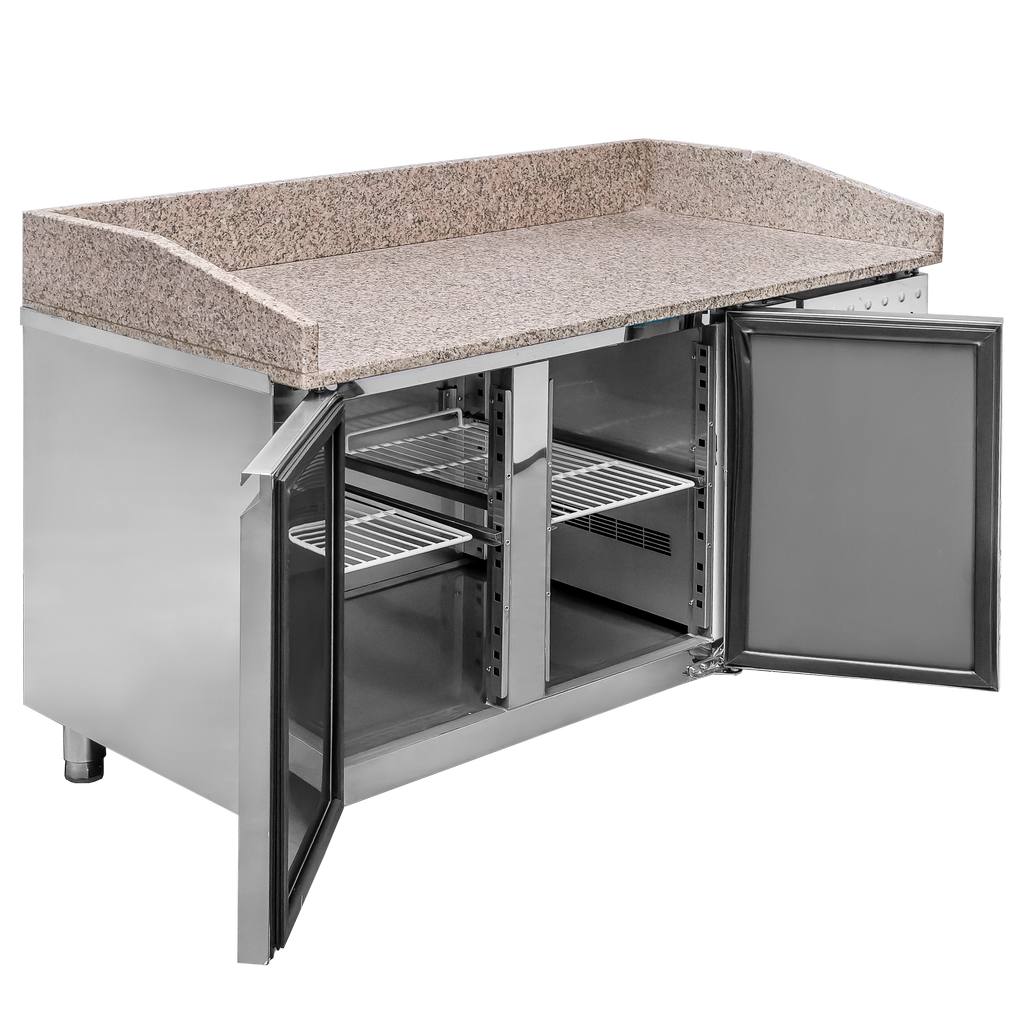 Mega-M STCH/VCH/140/70/R290/R/N tavolo pizza in granito