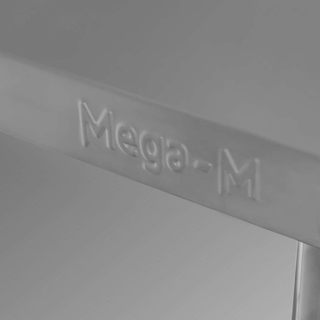 Mega-M X Standard tavolo inox 140x60x85 cm 2 ripiani