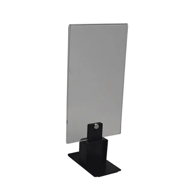 Agosistem portacartello da banco A6 plexi con piedino metallo
