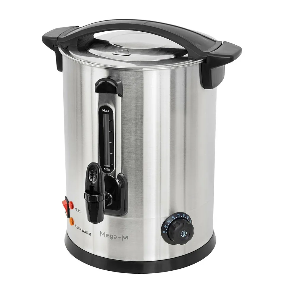 Mega-M 12,4L Bollitore Acqua Inox 1800W 24,5x26 cm