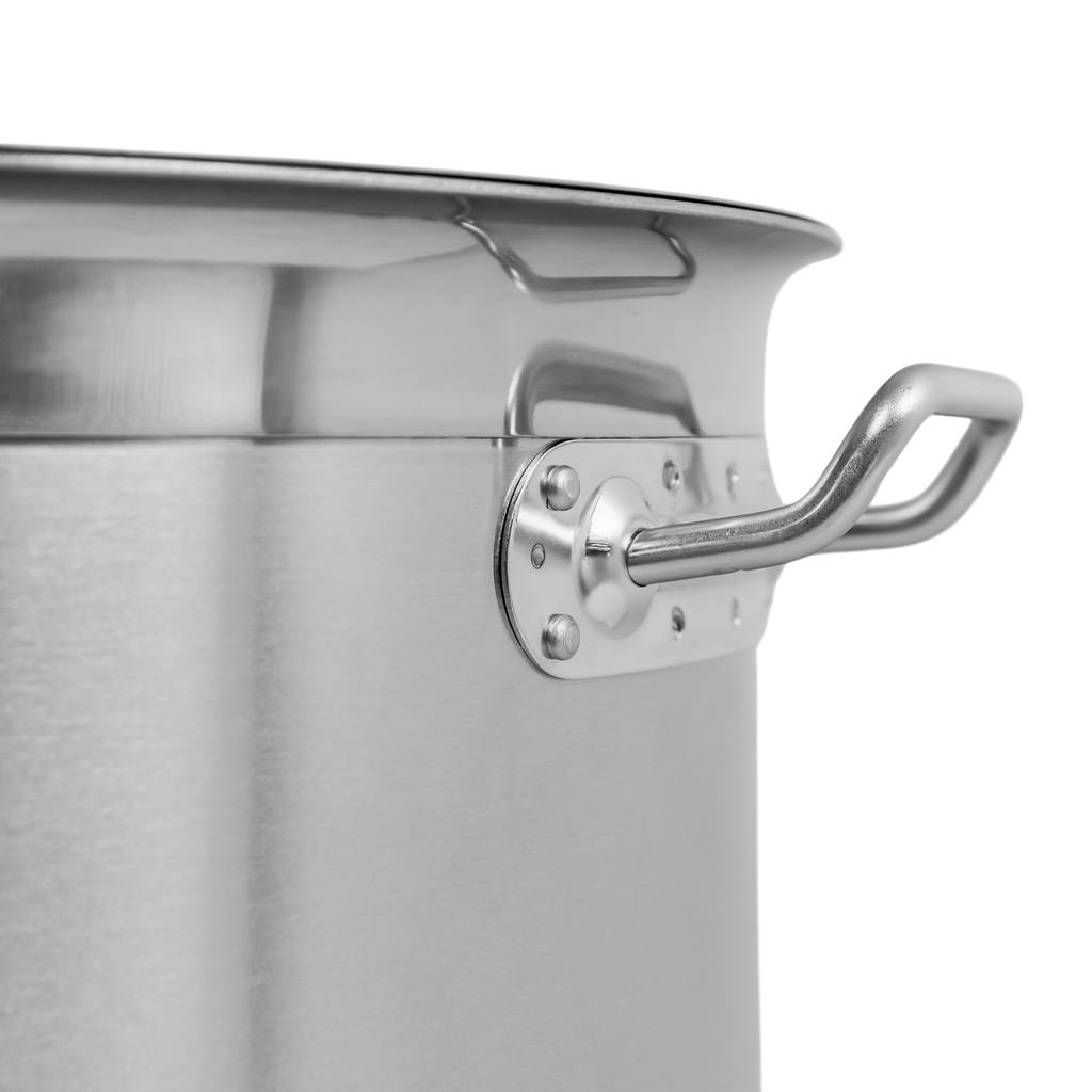 Mega-M Pro pentola alta inox 50L 40x40 con coperchio