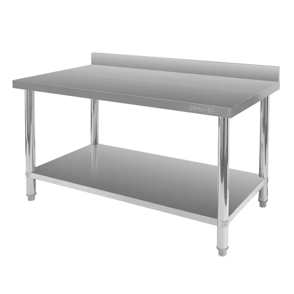 Mega-M X Standard 140x70 tavolo inox con ripiano
