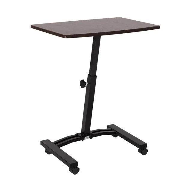 Seville Classics airLIFT carrello laptop noce regolabile 61-81 cm