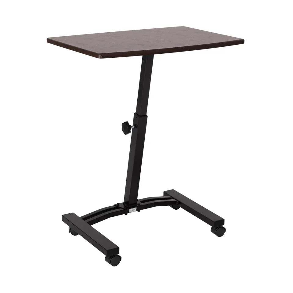 Seville Classics airLIFT carrello laptop noce regolabile 61-81 cm