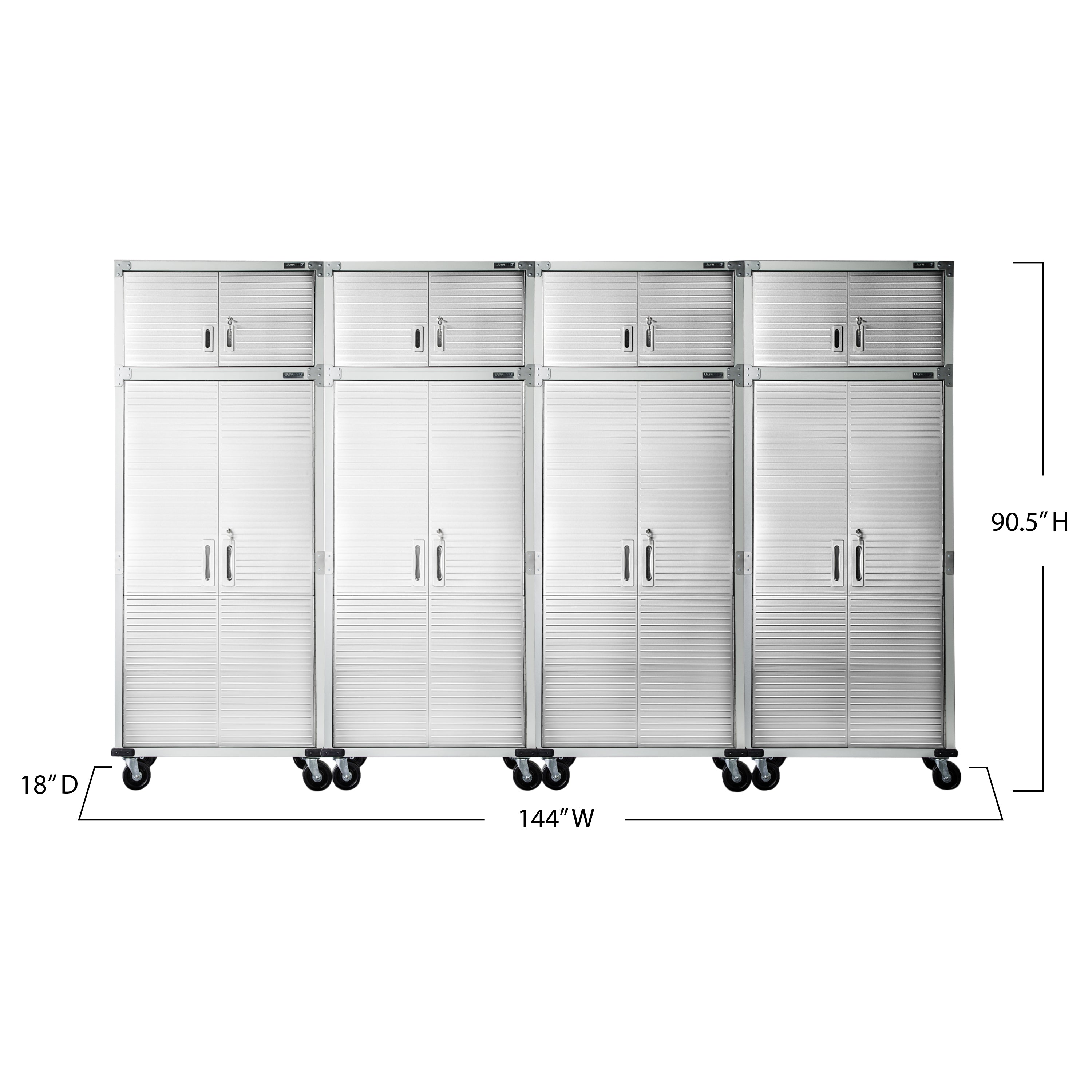 Seville Classics UltraHD UHDK20401 Armadio Metallo 8 Pezzi Granite