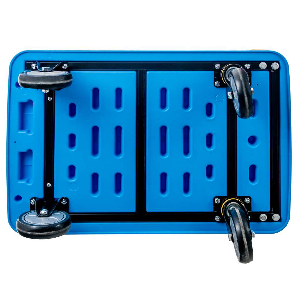Forkberg 300 kg carrello piattaforma pieghevole blu HDPE