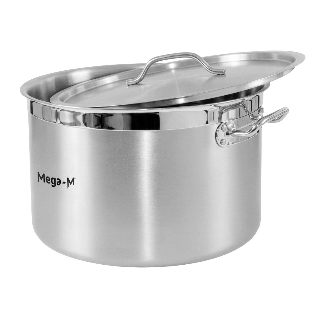 Mega-M PRO pentola inox 44L 45x28 cm con coperchio