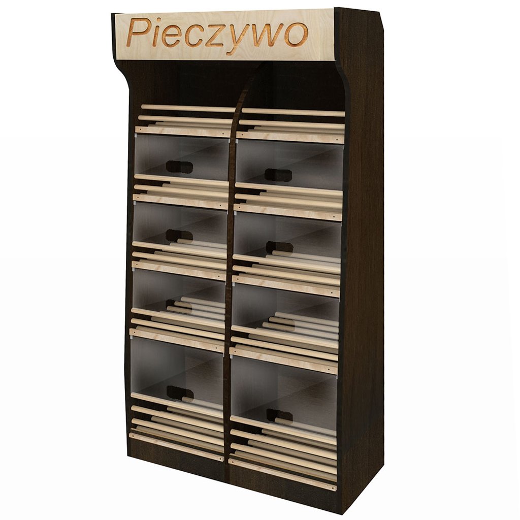 Scaffale pane 200x100x50 cm noce scuro con LED e plexiglass