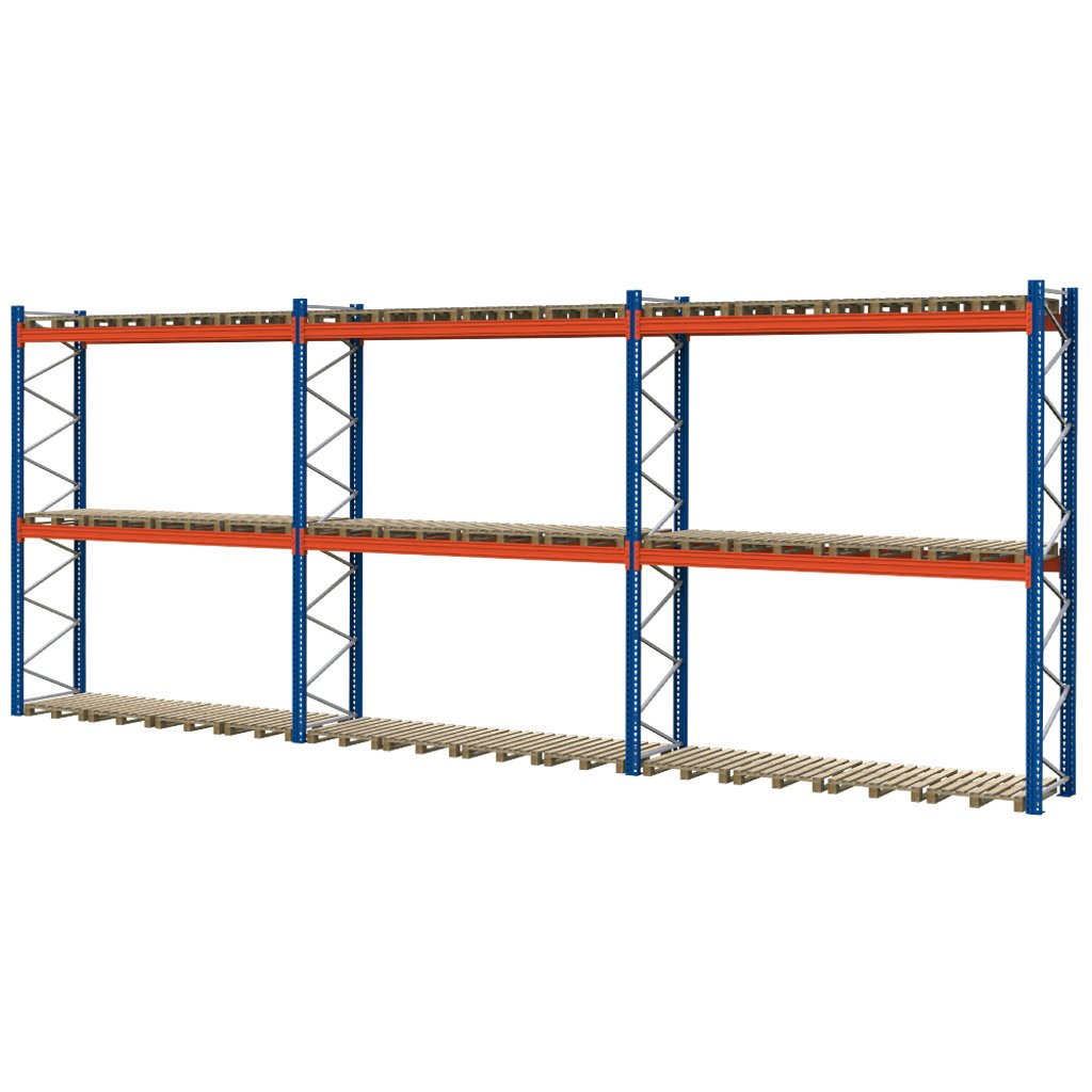 Mecalux H-450 L-1120 scaffale portapallet 0+2 livelli 36 posti