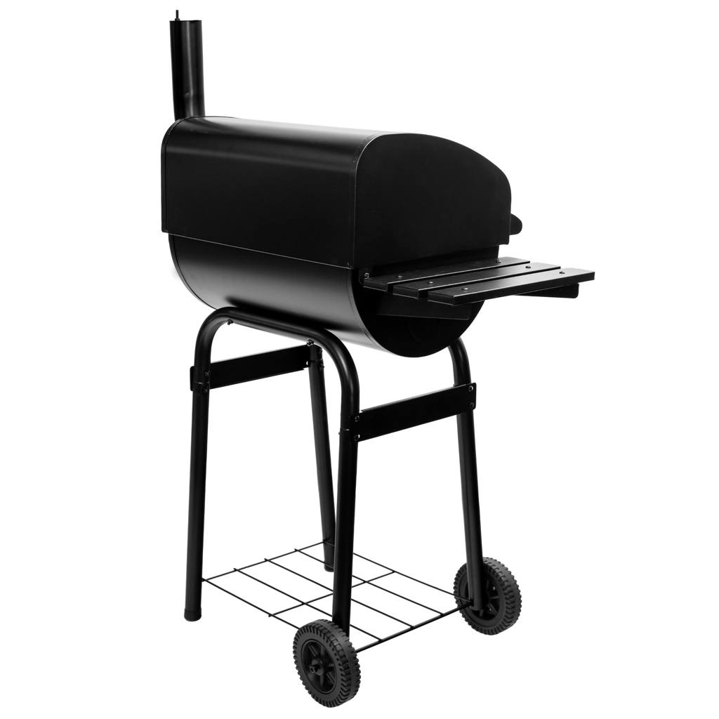 Mega-M barbecue a carbone con coperchio e camino