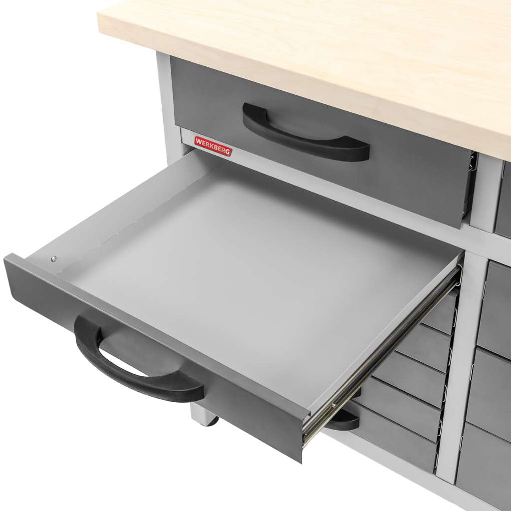 Werkberg Handyman S-160 banco da lavoro 15 cassetti grafite