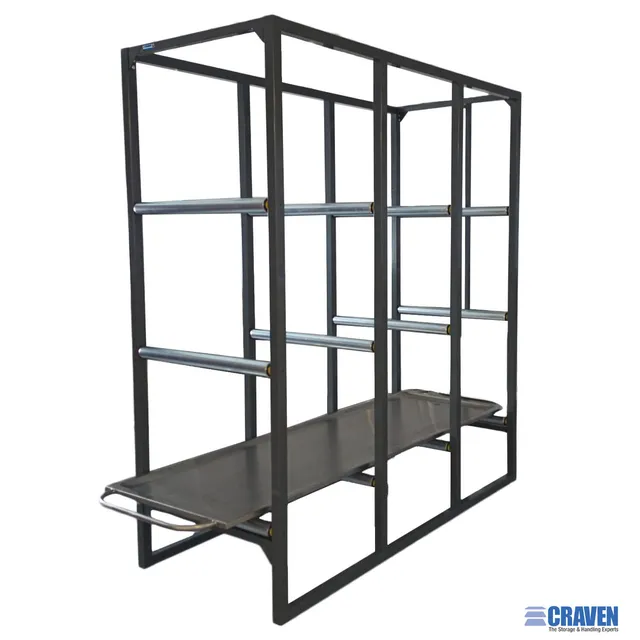 Craven scaffalatura obitorio inox rulli scorrevoli