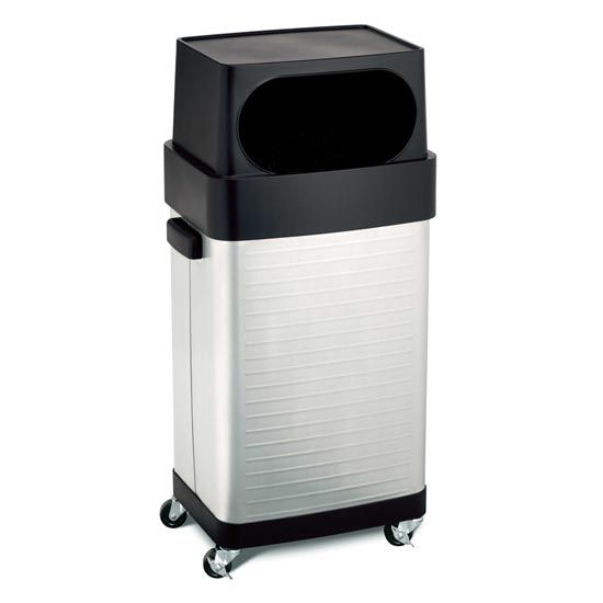 Seville Classics UltraHD Pattumiera Inox 64 L con Ruote