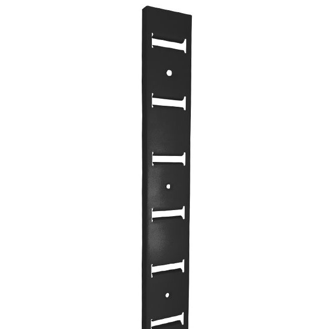 Agosistem montante dogato lamiera nero 240 cm