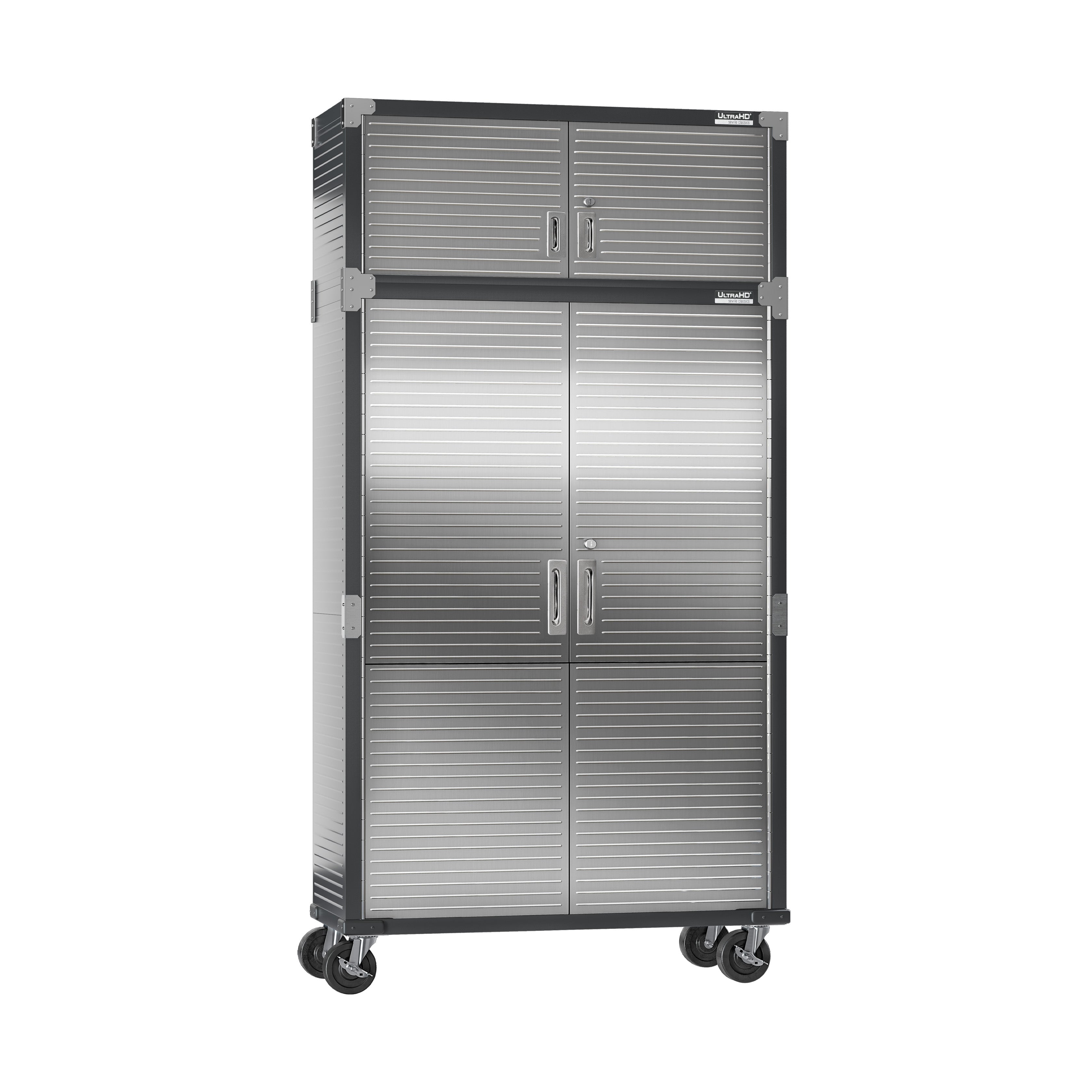 Seville Classics UltraHD UHDK20510 set 2 armadi acciaio granito