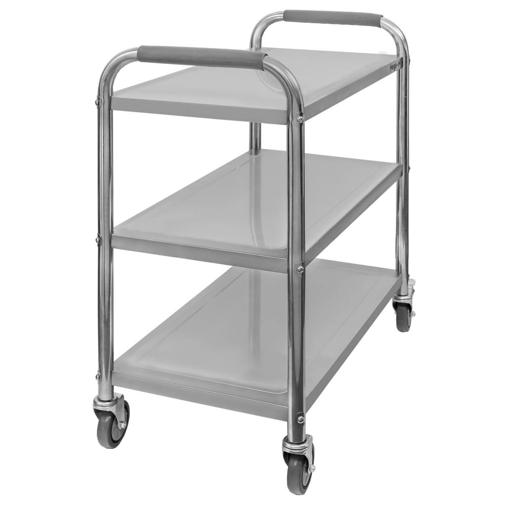 Mega-M Standard carrello di servizio inox 3 piani