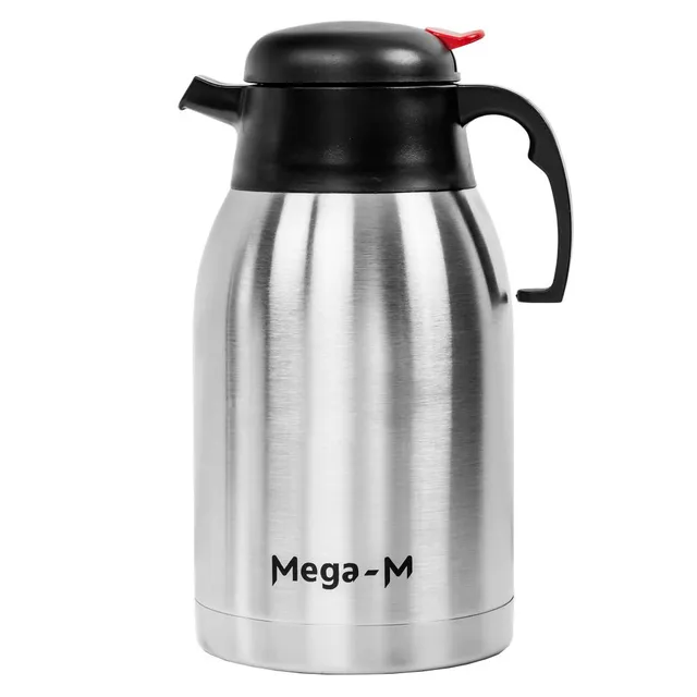 Mega-M thermos conferenza 1,5 L inox con pulsante