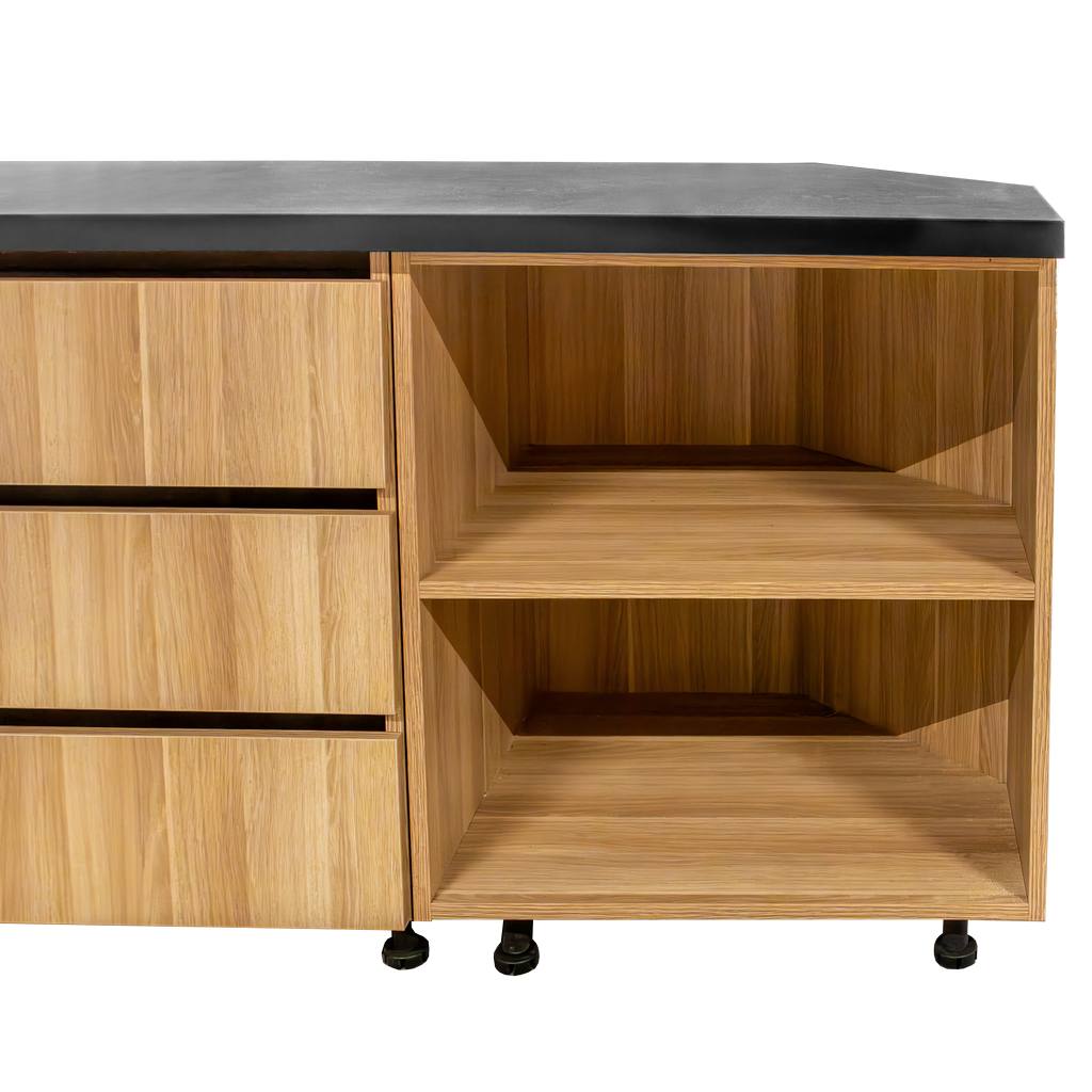 Mega-M banco cassa 290x60x113 cm rovere americano