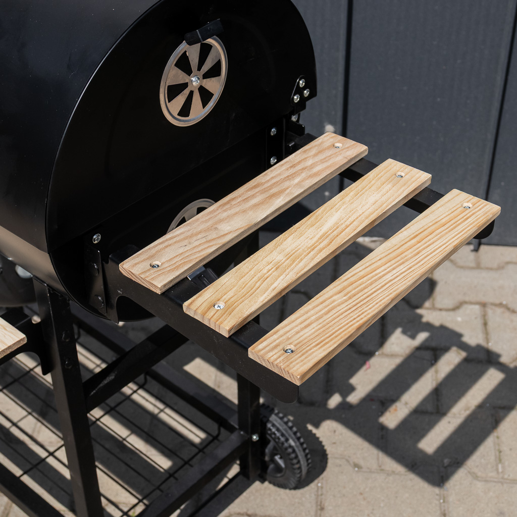 Bergmann Barbecue a Carbone a Botte con 2 Ripiani