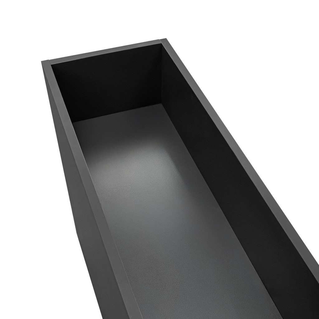 Mega-M 0164 fioriera interno antracite 135x30x70 cm con ruote
