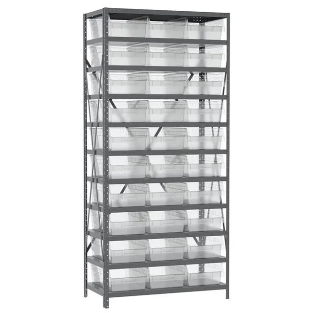 Akro-Mils AS1879018 scaffale metallo 11 ripiani con 32 vaschette