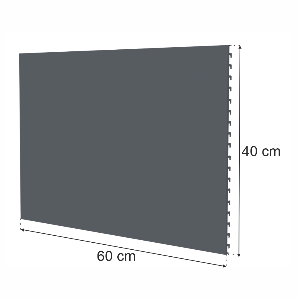 Mega-M Merkury II schienale pieno 40x60 cm grafite