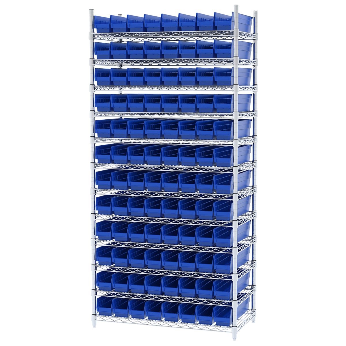 Akro-Mils AWS183630128 Scaffale Filo con 96 Box