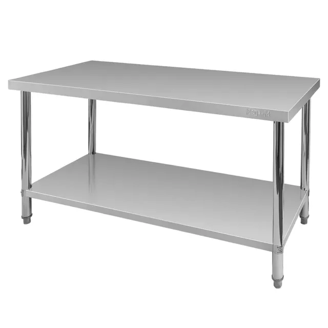 Mega-M X Standard 150x60x85 tavolo inox centrale ripiano
