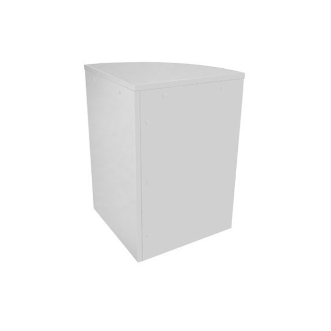 Agosistem SD Banco Angolo 60x60x90 Vetro Bianco