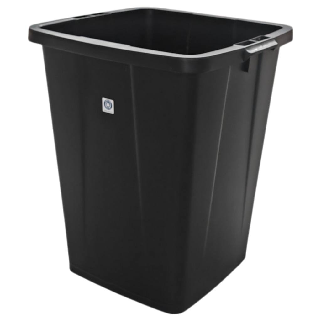 Inserto secchio plastica 90L nero 61x49x51 cm con maniglie