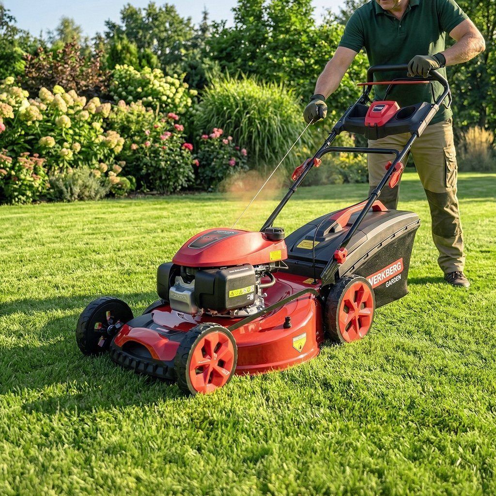 Werkberg Garden rasaerba a scoppio 56 cm Honda 200cc trazionato