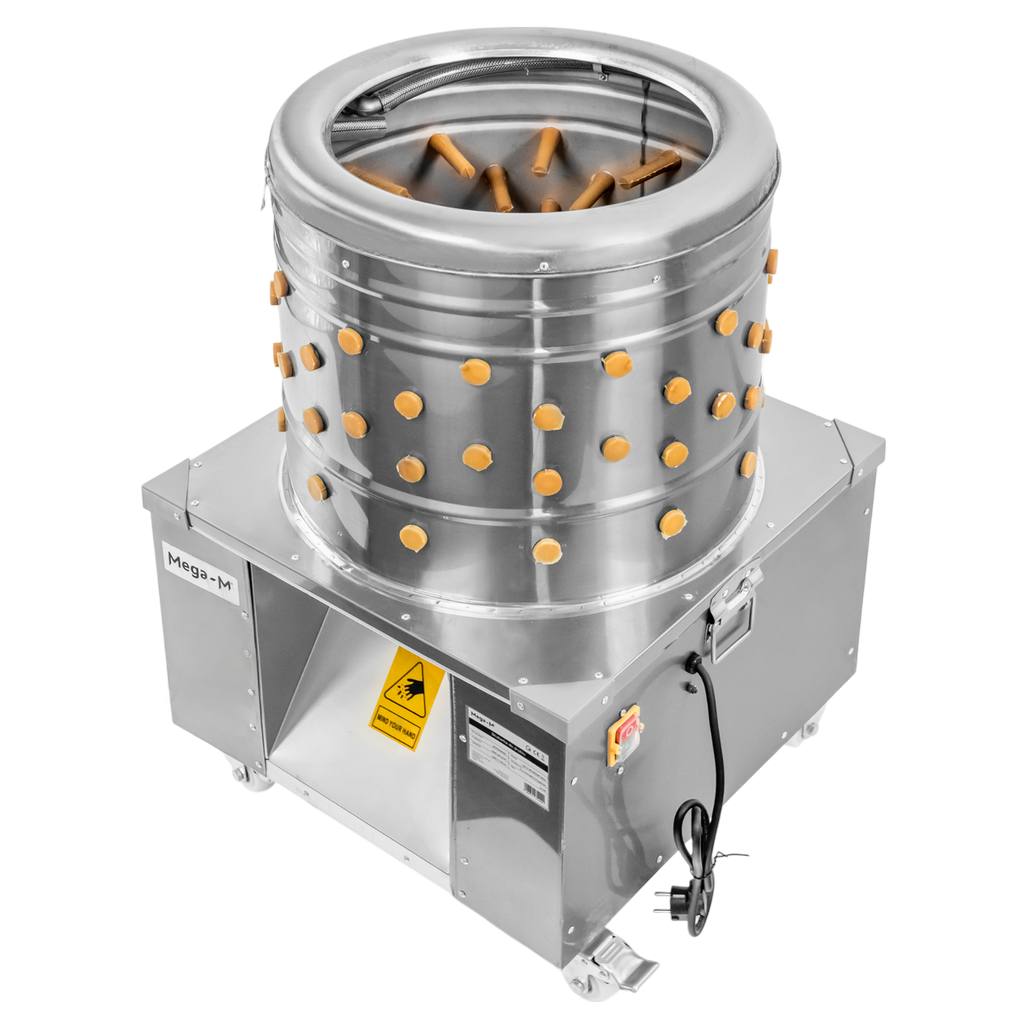 Mega-M CH 2-3K Spiumatrice Polli 1500 W Tamburo 50 cm
