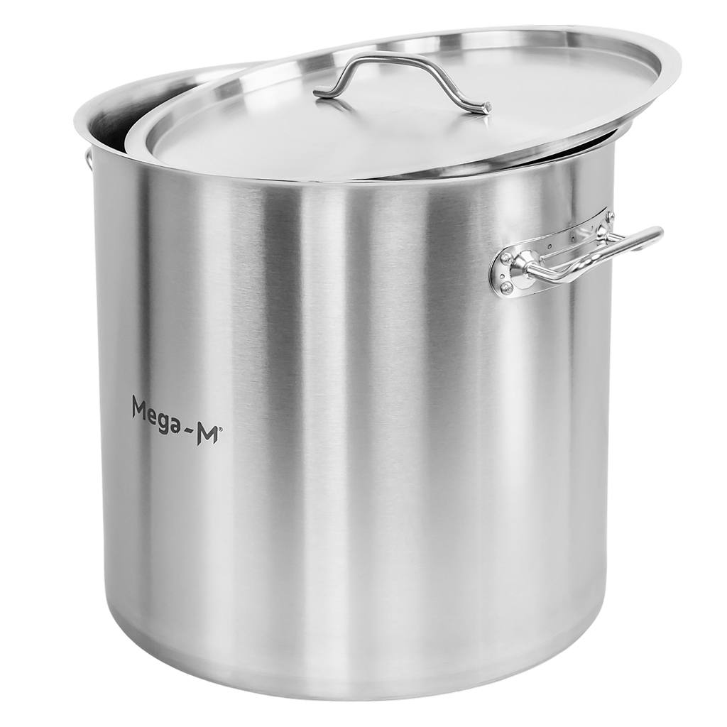 Mega-M Standard 50L pentola alta inox 40x40 cm con coperchio