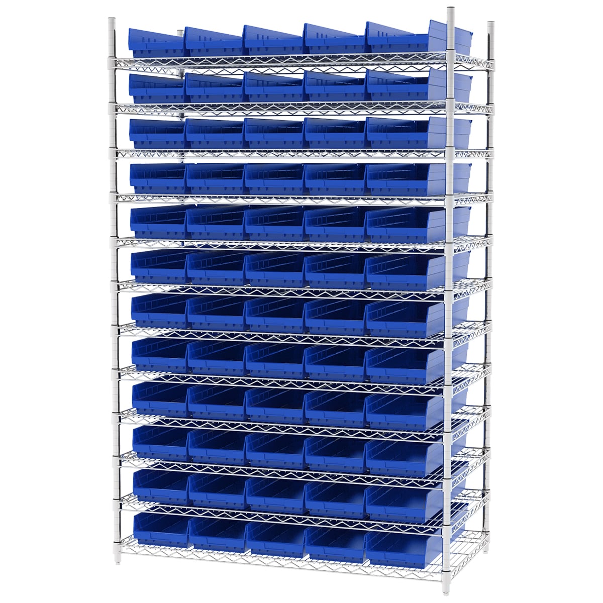 Akro-Mils AWS244830184 scaffale 12 ripiani 60 contenitori