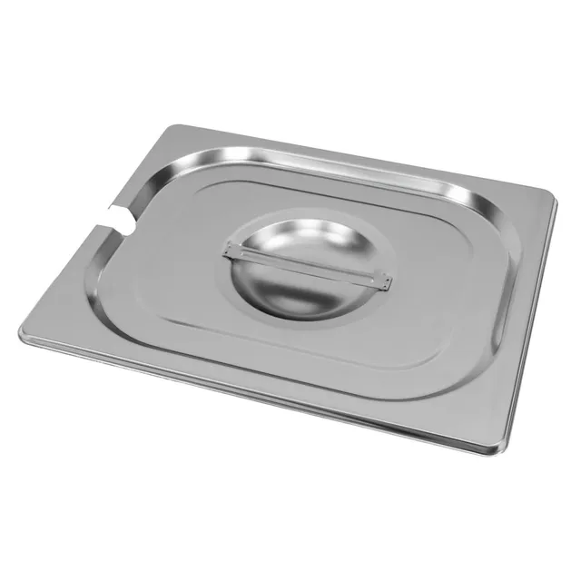 Mega-M GN 1/2 coperchio inox 32,5x26,5 cm con foro mestolo