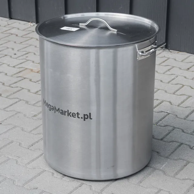 Mega-M Pentolone Inox 115L 50x60 cm con Coperchio