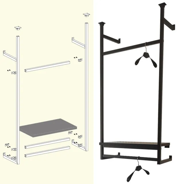 Agosistem Up&Down Kit 03 scaffale appenderia 63 cm