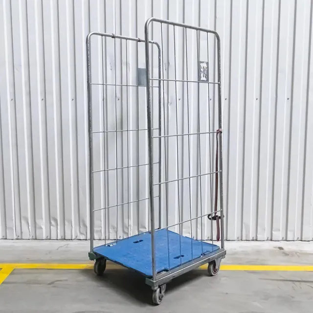 MegaMarket Rollcontainer blu carrello a rete portata 500 kg