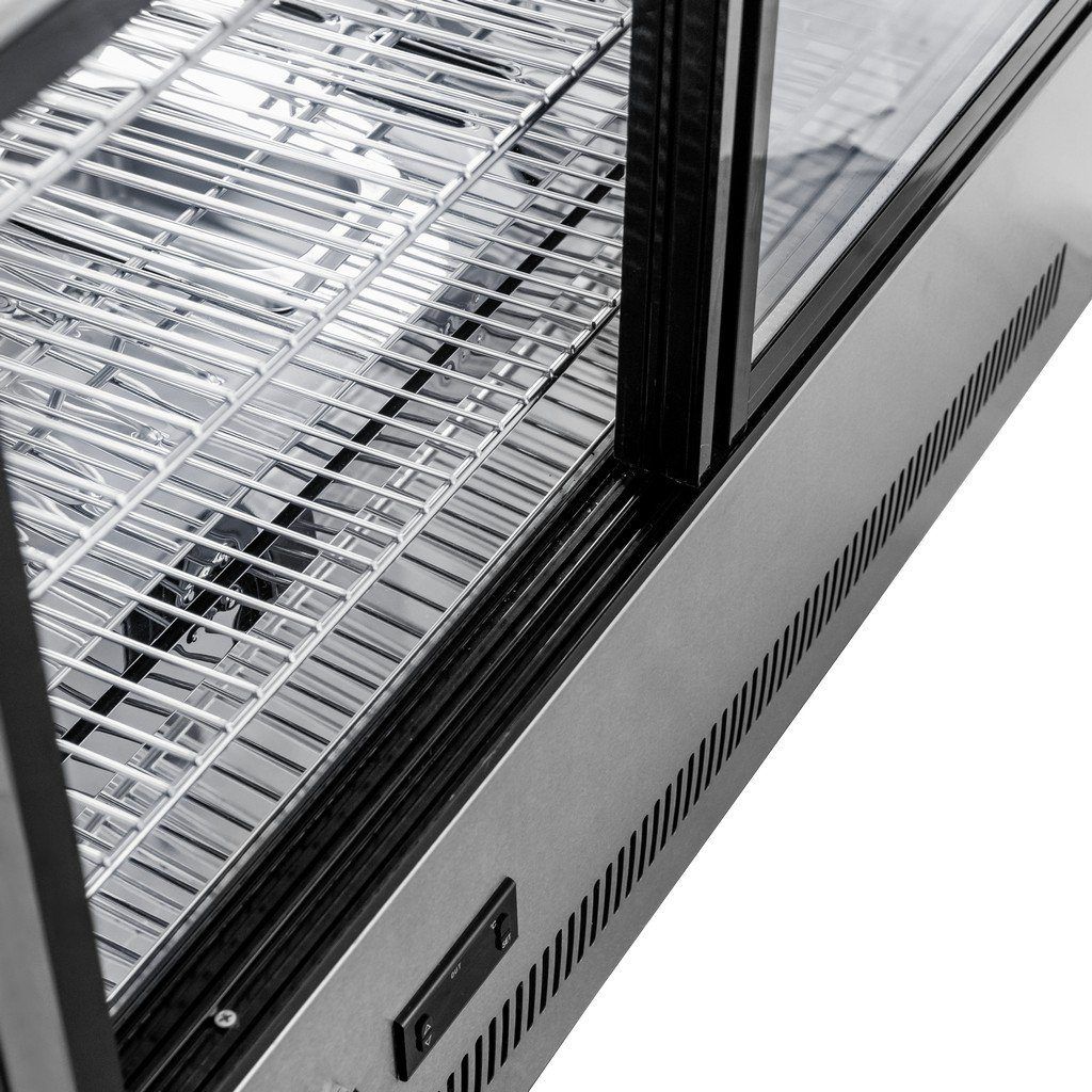 Mega-M Clara Mini S90 vetrina riscaldata da banco inox 90 cm