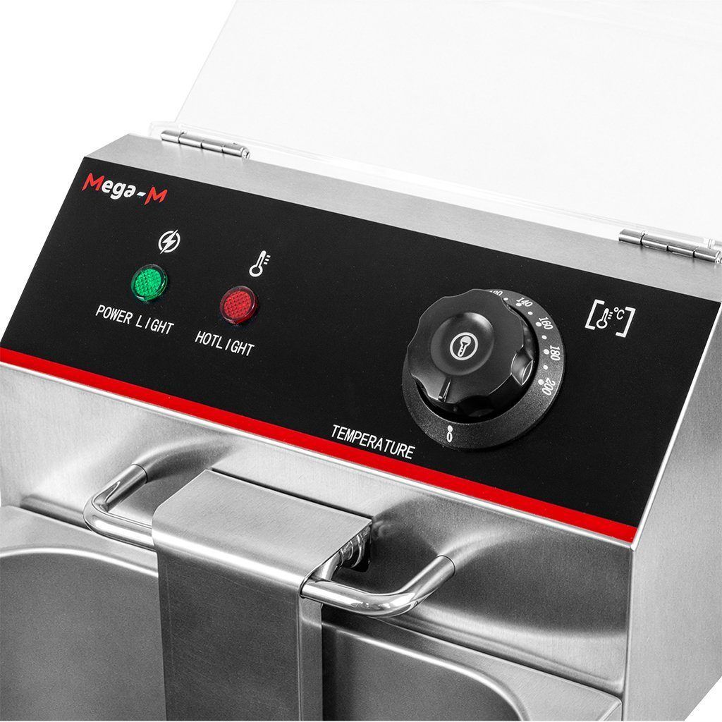 Mega-M 8L friggitrice elettrica singola 3,3 kW