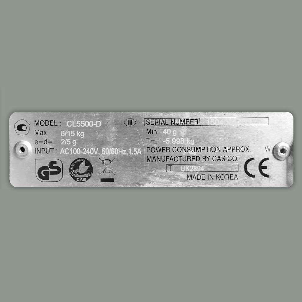 CAS CL5500-D bilancia etichettatrice con stampante