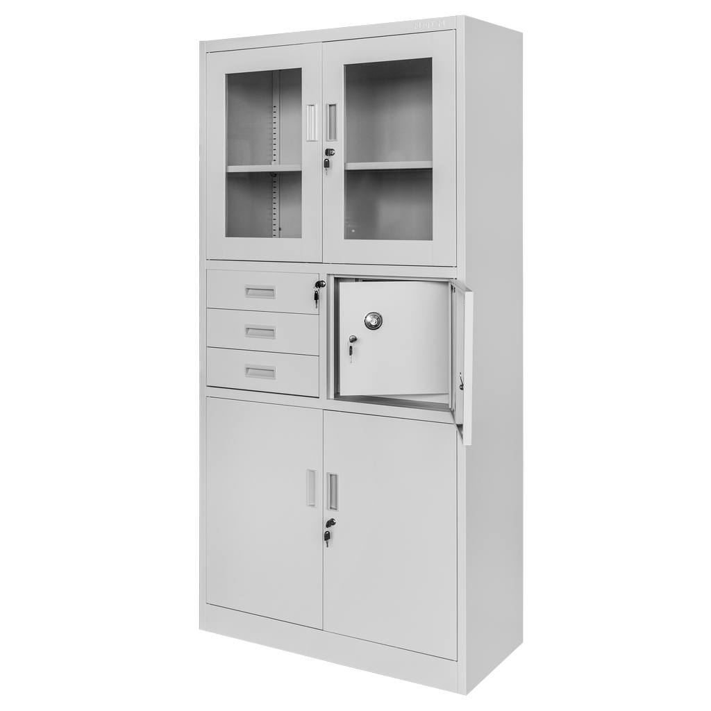 Mega-M Wenus armadio ufficio metallo vetrina 90x40x185 cm