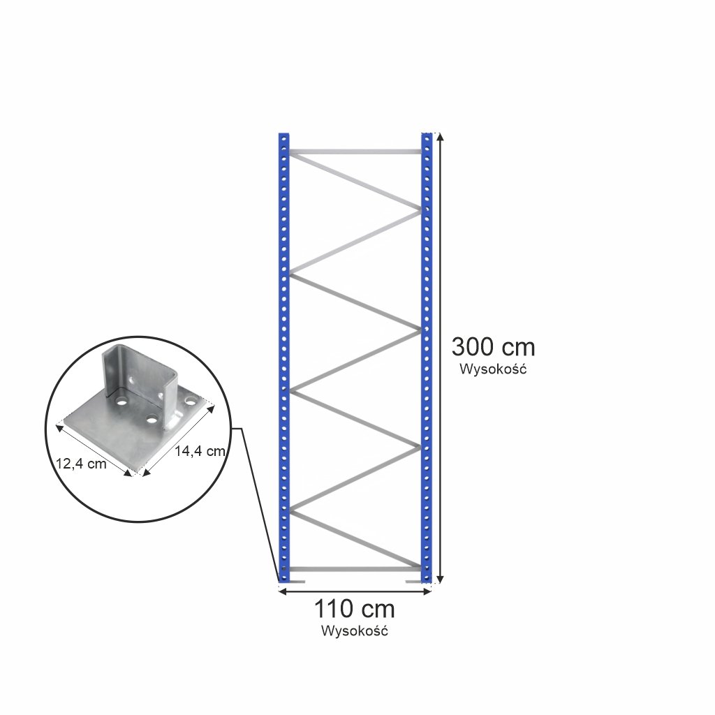 Stow PNFB12 spalla portapallet 300x110 cm blu