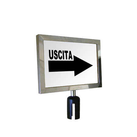 Agosistem porta cartello per colonnina 37x26 cm