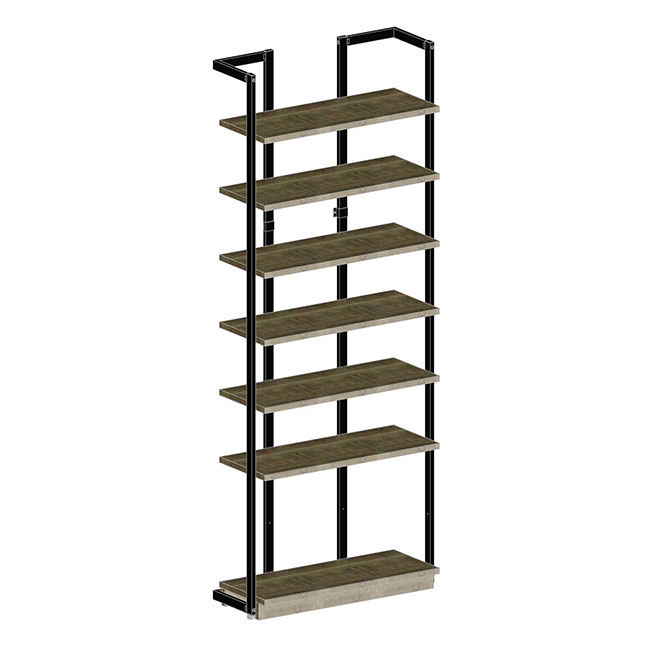Agosistem Smooth Kit 05 scaffale angolo 94x37x240 cm